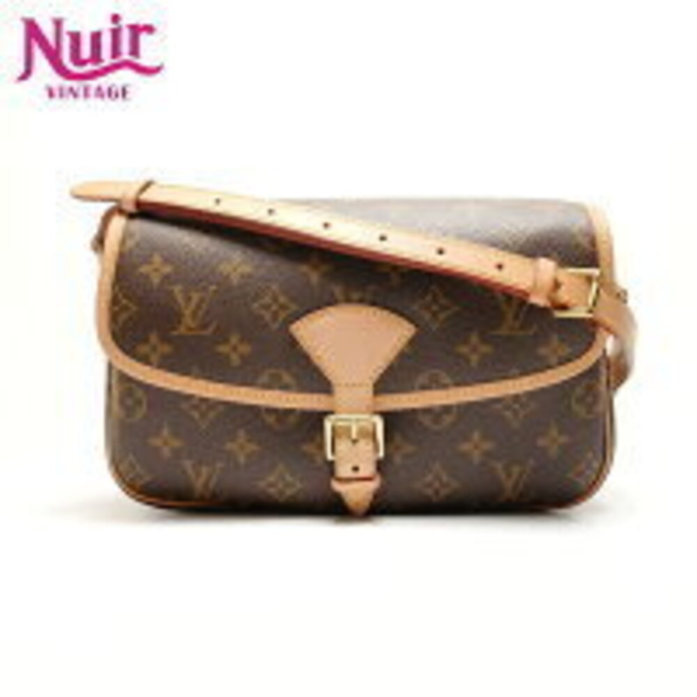 Louis Vuitton Sologne Monogram Shoulder Bag Brown